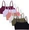 Fruit of the Loom Women's Spaghetti Strap Cotton Pullover Sports Bra Value Pack, Opaque, Black/Heather Grey/Olive/Purple/Lilac/Dusk, 36 (Pack of 6)