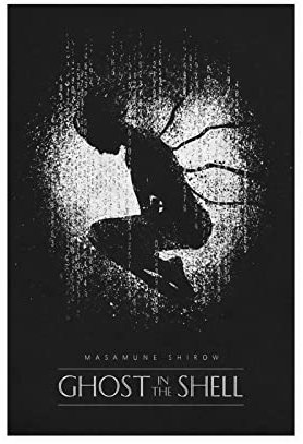 KOURT Ghost in The Shell Poster Klassisches Filmposter Leinwand Schlafzimmer Dekor Sport Landschaft Büro Zimmer Dekor Geschenk Rahmen: 30 x 45 cm