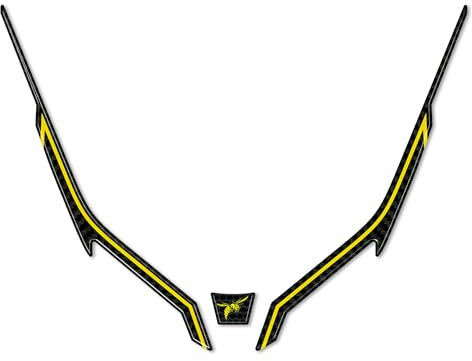 labelbike - Adesivi 3D Moto Muso Frontale Decorazioni e Protezioni con Licenza Ufficiale Honda in Resina compatibili con Honda Hornet 2023 2023-2024