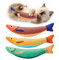 Potaroma Katzenspielzeug, Saury Fish, 3 Stück, Katzenminze, Knistergeräusch, weich und langlebig, interaktiver Kätzchen-Kicker für Indoor-Kätzchen-Übungen, 24,9 cm, für alle Rassen