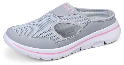 Meik Mangni Zoccoli Donna Uomo Sabot Ciabatte Grigio Rosa 36 EU