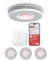 X-Sense Smarter Rauchmelder WLAN mit Sprachausgabe und 17 Standorten, Feuermelder, Rauchmelder vernetzt, 33 mm, Brandmelder mit SBS50 Basisstation, XS0B-MR31, 3 Stück