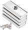 FPMYB 4 Stück Magnete Stark 30x13.5x5mm, Neodym Magnete Extra Stark Neodym Magnete mit Loch, Magnete Schrauben, Starke Magnete für Küchen, Badezimmer, Büros, Schule
