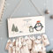 Adventskalender Personalisiert für Kinder | Advent Kalender zum befüllen aus Holz | Wandmontage Weihnachtskalender DIY mit Namen | hellomini (Pinguin Druck)