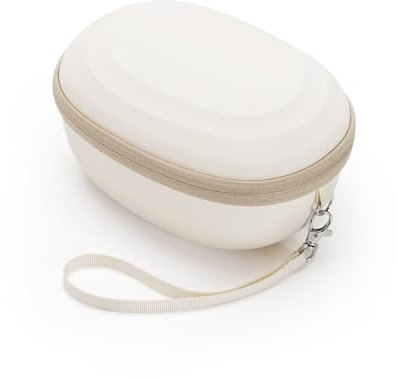 Schutzhülle für Beats Solo 4/Solo 3/Studio Pro/Studio3 On-Ear-Kopfhörer, tragbare Reise-Hartschalen-Aufbewahrungstasche (Beige)