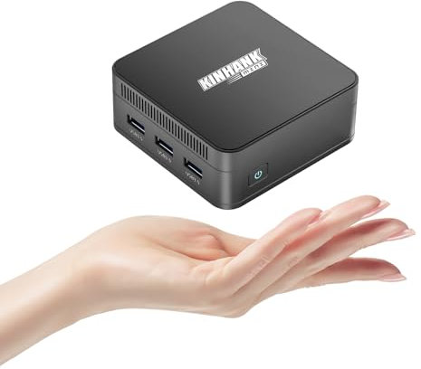 Mini PC, 12th Intel N100 (3,4GHz), 16GB DDR5 RAM+512GB M.2 SSD, Triplo Display 4K, Mini Computer Desktop, WiFi6/BT5.2/Doppio Gigabit Ethernet/3xUSB/3xHDMI, Micro Computer per Affari/Casa/Ufficio