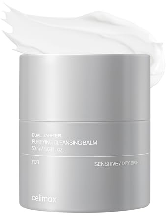 celimax Reinigungsbalsam mit doppelter Barriere, mit Ceramiden, Make-up-Entferner, wasserdicht, Porenreiniger, für den täglichen Gebrauch, 50 ml