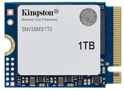 Kingston NV3 NVMe PCIe 4.0 SSD Interne 1To M.2 2230-SNV3SM3/1T0