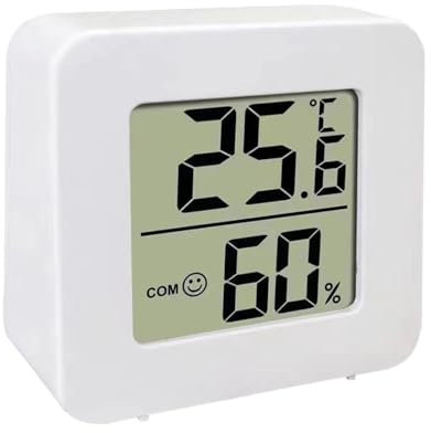 Misuratore di temperatura e umidità | Igrometro a calibro temperatura interno LCD | Mini termometro elettronico | Monitor digitale accurato | Metro per la sala d'ufficio in casa