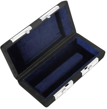 ABOOFAN Leder Flötenmundstück Aufbewahrungsbox Schutzetui für Querflöte Mundstückhalter Tragbar Kleines Flötenkopf Etui Ergonomisch Geformt für Reise und Outdoor