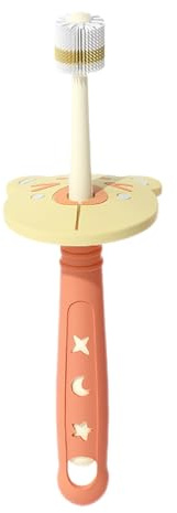 360 ° Kinder Zahnbürste Set - Runde Manuelle Zahnbürste, Nano -Borsten | Trainingsbürste | Kinderzahnbürste Mit 360 ° Weicher Nano-Borsten, Kehredichtes Sicherheitsdesign Für, Mädchen,
