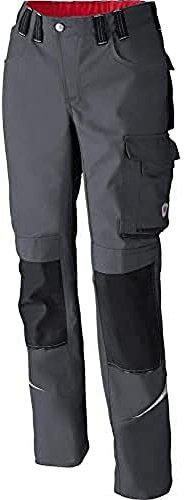 BP Comfort Plus 1803-720-5332 Arbeitshose - Gummizug im Rücken - Bundfalten - Normale Passform - Größe: 60n - Farbe: dunkelgrau/schwarz
