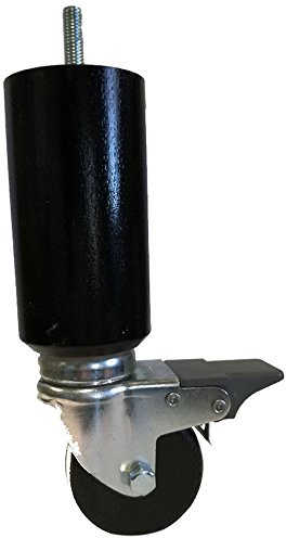 Margot Mobilität Praticonfort ohne Bremse, 4 Stück, Holz, Schwarz, 5,5 x 5,5 x 17 cm