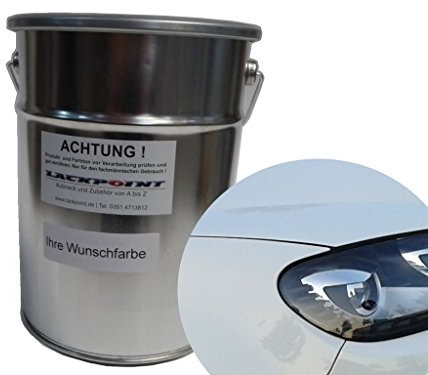 Lackpoint 1 Liter Spritzfertigen Wasserbasislack für VW LB9A Candy Weiss Autolack