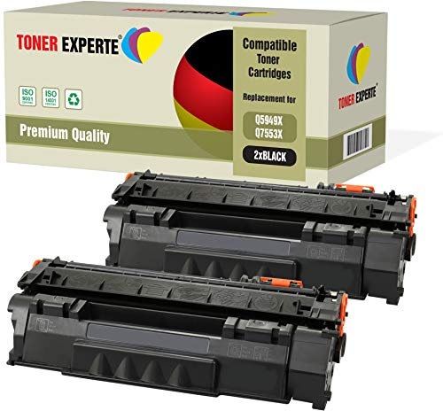TONER EXPERTE 2er-Pack Premium Toner kompatibel zu Q5949X Q7553X für Laserjet 3390 3392 1320 1320n 1320tn 1320nw M2727nf M2727nfs MFP P2014 P2015 P2015d P2015dn P2015x