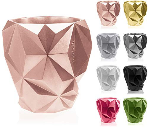 CONCRETTE Pot de Fleurs Or Rose Ø 24-34,6 x 32 x 34,8 cm