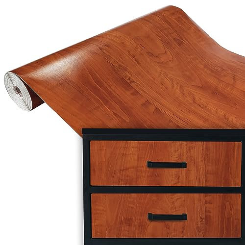 Klebefolie Möbel 45x100 cm | Selbstklebende Möbelfolie in Holzoptik - wasserfest und zuschneidbar | Folie für Möbel ideal zum Renovieren von Schränken, Türen und Arbeitsplatten | Calvados