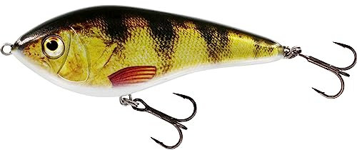 Westin Swim Glidebait - Jerkbait, Farbe:Real Perch, Länge/Gewicht/Schwimmverhalten:12cm / 58g / sinkend