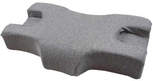 Melyla Anti-Falten Kissen für Rücken- und Seitenschläfer I zur Vorbeugung von Gesichtsfalten I Grau