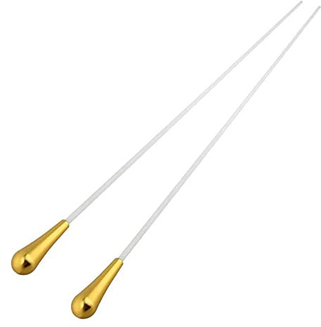 Jiayouy Taktstock / Taktstock aus Legierung, 38,1 cm, goldfarben, 2 Stück