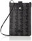 Lacoste Herren Handytasche Phone CC Holder,Lederimitat (100% PVC),12x18x1cm, Handtasche Etui,SCHWARZ/GRAU (H45),Einheitsgröße (One Size)