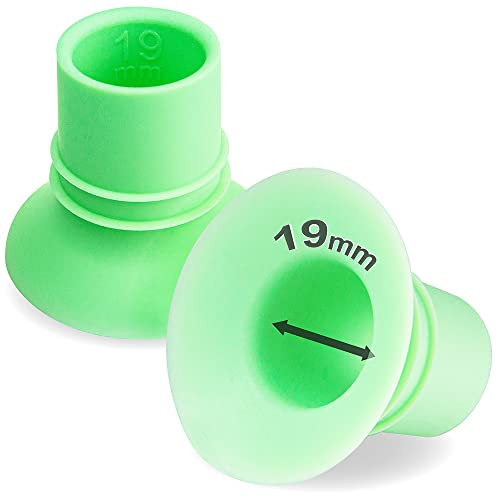 Nenesupply 19 mm Flanscheinsätze, kompatibel mit Elvie-Flansch, Weidenflansch, Reduzieren 24 mm Brustschutz auf 19 mm, ersetzen Elvie-Einsätze, Weideneinsätze