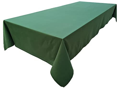 Hochwertige Tischdecke Tischwäsche aus 100% Baumwolle Kollektion Konzept, Farbe & Größe wählbar (Tischdecke - 150x260cm, Olivgrün)