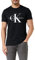 Calvin Klein Jeans Men Short-Sleeve T-Shirt Core Monologo Slim Fit, Black (Ck Black), M