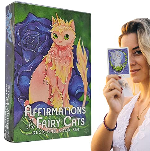 NEUE Tarot Katze Karten Magie Tarot Karten Deck und Buch Set Schicksal Brettspiel Tarot Deck Brettspiele Spielkarten Geschenk Tombay