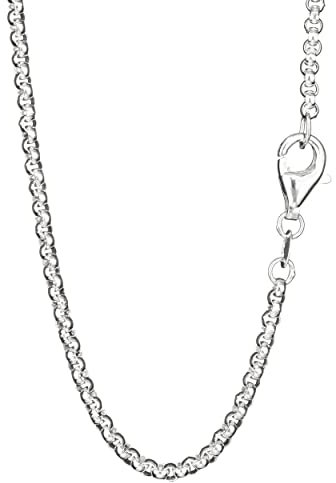 NKlaus 40cm Erbskette 925 Silber elegante Halskette Breite: 2,0mm Collier 5,64g schwer 5491