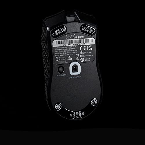 Hokeyio T BTL Glas-Mausfüße für Viper V2 schwarz