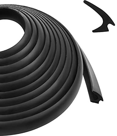 RV-Gummidichtungsstreifen, 1,27 cm x 0,6 cm, passend für Boote, Kanten-Wetterleiste, wasserdicht, 12 m Fensterdichtung