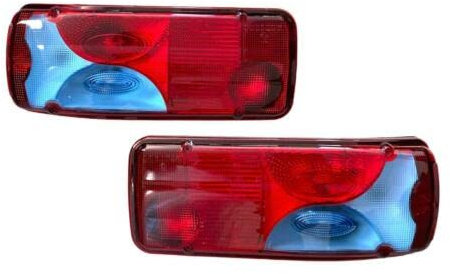 Rückleuchte Heckleuchte Rücklicht 2x Blau für TGA TGL TGM TGX ab 2005