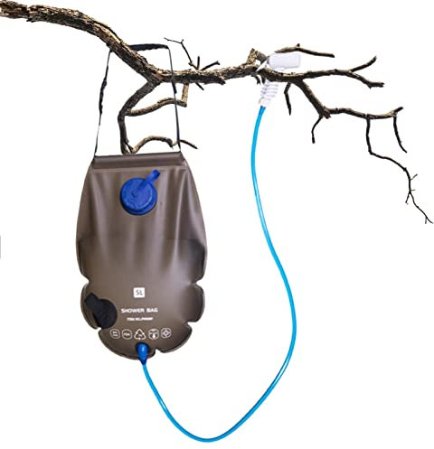 Campingdusche Solardusche - 5L Tragbare Gartendusche Solar Tasche | Solar Heizung Warmwasser Duschsack | Wassersack Shower Reisedusche Für Reisen Wandern