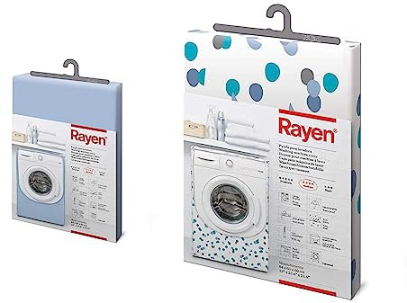 Rayen | Funda para lavadora medium | funda lavadora carga frontal & Gama Medium Carga Frontal | Funda para Lavadora y Secadora con Cremallera, PEVA, Azul