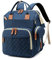 Fexkean Wickeltasche Rucksack Baby Wickelrucksäcke mit Großer Reisewindeltasche mit faltbarem Kinderbett mit Multifunktions Babytaschen Wickelauflage Babybettrucksack-Blue