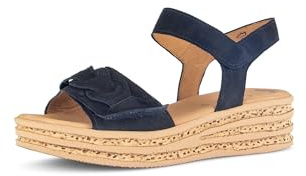 Gabor Damen Plateausandalen, Frauen Sandalen,Best Fitting,Plateausandaletten,bequem,Sommerschuhe,Freizeitschuhe,Atlantik (Natur),38 EU / 5 UK
