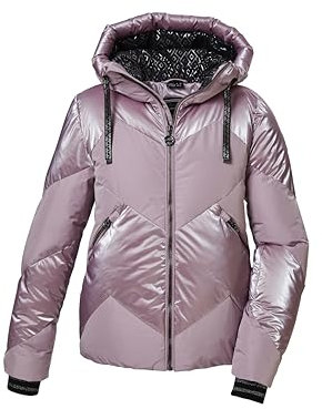 killtec Femme Veste de ski/Veste de ski matelassée avec jupe pare-neige amovible KSW 100 WMN SKI QLTD JCKT, hell malve, 42, 42036-000