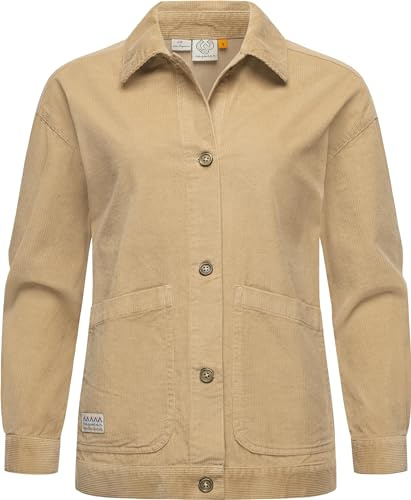 Ragwear Damen Cordjacke Ennea Sand Gr. M