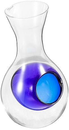 Alipis Vino De Vidrio Titular Decantador Frío Contenedor De Vino Botella De Sake Decantador De Vino De Vidrio Decantador De Brandy De Vidrio Delicado Dispensador De Vidrio Decantador De
