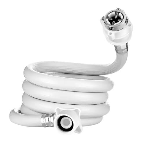 Tuyau Vidange Machine a Laver Tuyau d'entrée d'eau de Machine à laver, tuyau de Machine à laver for le remplissage d'eau, tuyau de Machine à laver, connexion d'entrée d'eau Portable et(5metres)