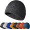 Enwokran Wintermütze Mütze Herren Damen Strickmütze Roll up Edge Cuffed Beanie Klassisches Design Herrenmütze Modern Weich Elastisch Haube Atmungsaktivem (Carbongrau)