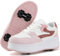 ANEFUN Pattini a rotelle per bambini ragazzi ragazze Sneakers con ruote rimovibili Scarpe sportive, Colore: rosa., 35 EU