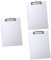 VILLCASE 3St A4-Ordnerhalter Papier-Klemmbrett Board Clip Schreibtafel Klemmbrett mit Stauraum Heavy Duty kleines Klemmbrett a4 ordner schreibtafel a4 klemmbrett aus aluminium Silver