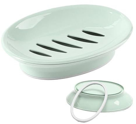 Porte-Savon – Porte-Savon – Support de Savon intégré avec Drainage | Garde Le Savon Sec pour Douche, Salle de Bain, Baignoire, Cuisine