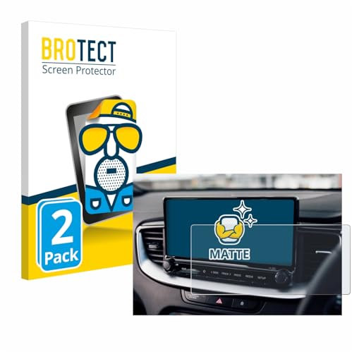 BROTECT Entspiegelungs-Schutzfolie für Kia XCeed 2024 (2 Stück) Matte Displayschutz-Folie, Anti-Reflex, Anti-Fingerprint