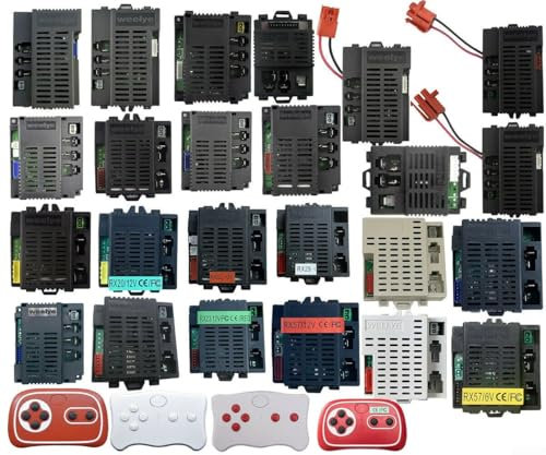 Weelye - Ricevitore elettrico per auto giocattolo con telecomando, grande divertimento all'aperto per bambini (RX18 A 12 V set completo)