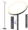 Amdelne LED Stehleuchte Wohnzimmer, 30W Stehlampe Deckenfluter Dimmbar mit 6 Szenemodi, 3000K-6000K Wohnzimmerlampe Deko Modern mit Fernbedienung & Touch-Steuerung, Stehlampen Schwarz Schlafzimmer