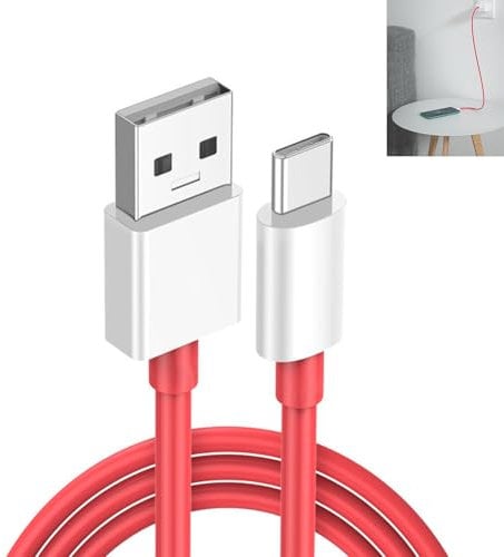 Belligern Charging Cable for OnePlus, 2M 65W USB C Cable Warp Charge Type C Cable Cord, 100W/80W Fast Charge, Flexible Dash Charge, Charging Cable for OnePlus 6T 6 5 3