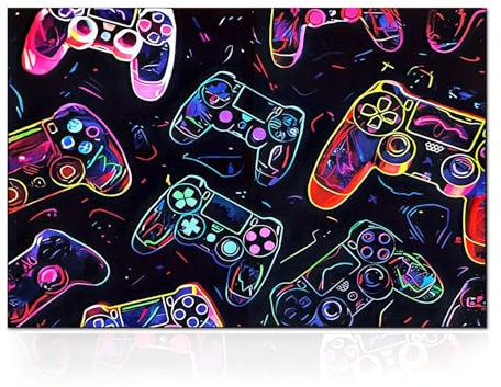Funvalley Surperfect Gaming Rugs for Boys Bedroom 120×160cm Gamer Rug Non-Slip Game Room Rug Area Rug for Boys Room Decor Accessories
